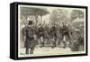 The Military Exhibition, the Pipers of the Argyle and Sutherland Highlanders Parading the Grounds-null-Framed Stretched Canvas