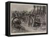 The Military Manoeuvres at Aldershot-null-Framed Stretched Canvas