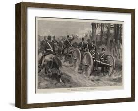 The Military Manoeuvres at Aldershot-null-Framed Giclee Print