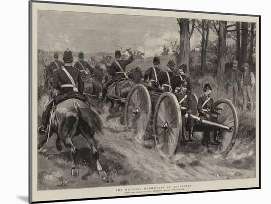 The Military Manoeuvres at Aldershot-null-Mounted Giclee Print