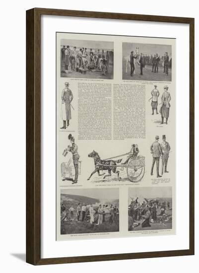 The Military Manoeuvres in Berkshire-Charles Paul Renouard-Framed Giclee Print