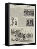 The Military Manoeuvres in Berkshire-Charles Paul Renouard-Framed Stretched Canvas