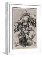 The Military Manoeuvres on the Continent-Godefroy Durand-Framed Giclee Print