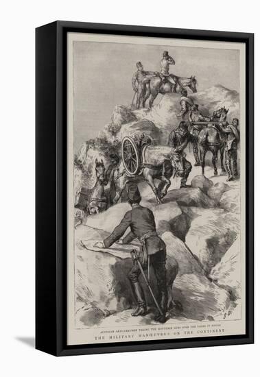 The Military Manoeuvres on the Continent-Godefroy Durand-Framed Stretched Canvas