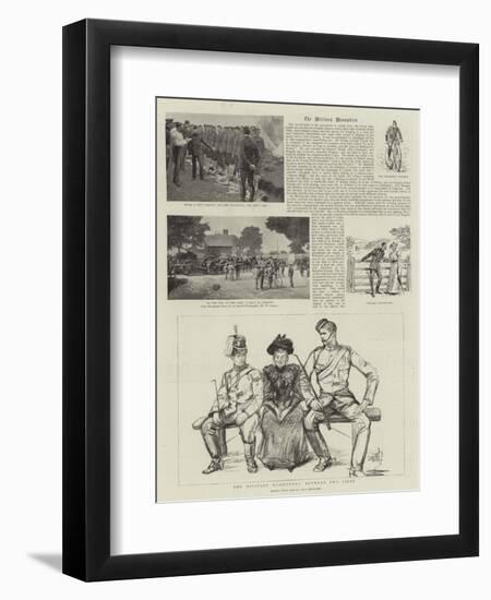 The Military Manoeuvres-Charles Paul Renouard-Framed Giclee Print