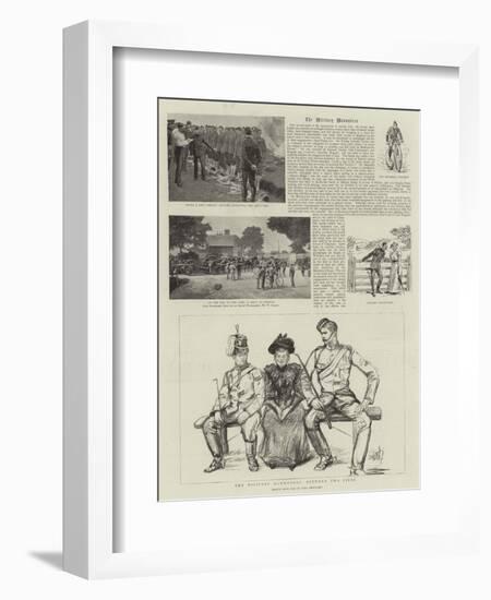 The Military Manoeuvres-Charles Paul Renouard-Framed Giclee Print