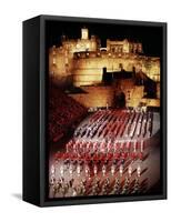 The Military Tattoo, Edinburgh, Lothian, Scotland, United Kingdom-Adam Woolfitt-Framed Stretched Canvas