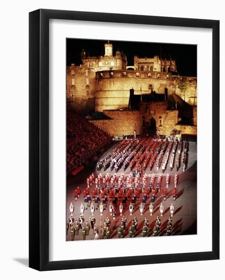 The Military Tattoo, Edinburgh, Lothian, Scotland, United Kingdom-Adam Woolfitt-Framed Photographic Print