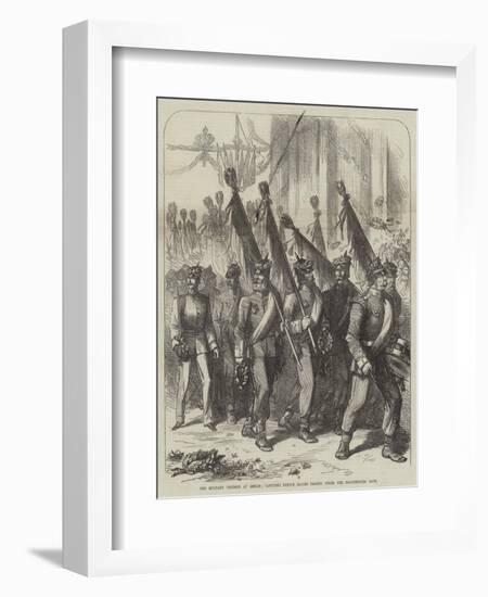 The Military Triumph at Berlin, Captured French Eagles Passing under the Brandenburg Gate-null-Framed Giclee Print