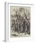 The Military Triumph at Berlin, Captured French Eagles Passing under the Brandenburg Gate-null-Framed Giclee Print