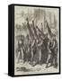 The Military Triumph at Berlin, Captured French Eagles Passing under the Brandenburg Gate-null-Framed Stretched Canvas