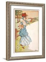 The Milk Maid's Morning-null-Framed Art Print