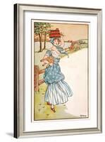 The Milk Maid's Morning-null-Framed Art Print