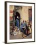 The Milk Seller, Cairo, 1886 (Oil on Wood)-Ludwig Deutsch-Framed Giclee Print