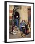 The Milk Seller, Cairo, 1886 (Oil on Wood)-Ludwig Deutsch-Framed Giclee Print