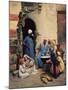 The Milk Seller, Cairo, 1886 (Oil on Wood)-Ludwig Deutsch-Mounted Giclee Print