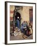 The Milk Seller, Cairo, 1886 (Oil on Wood)-Ludwig Deutsch-Framed Premium Giclee Print