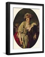 The Milkmaid, 18th century, (1938)-Jean-Baptiste Greuze-Framed Giclee Print