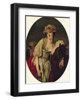 The Milkmaid, 18th century, (1938)-Jean-Baptiste Greuze-Framed Giclee Print