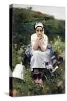 The Milkmaid, C.1890-Joaquín Sorolla y Bastida-Stretched Canvas