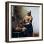 The Milkmaid, C1658-Johannes Vermeer-Framed Premium Giclee Print