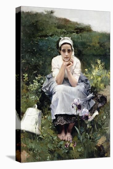 The Milkmaid (La Lechera). Ca. 1890-Joaquin Sorolla-Stretched Canvas