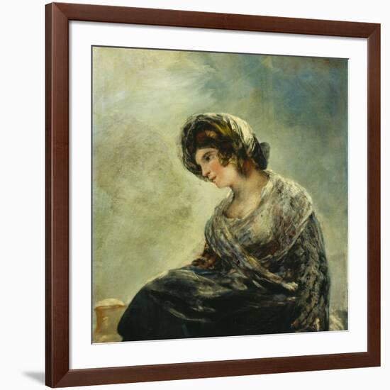 The Milkmaid of Bordeaux, about 1825-27-Francisco de Goya-Framed Giclee Print