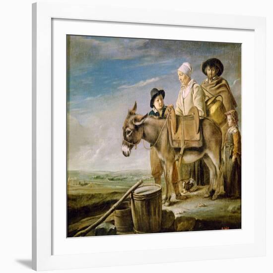 The Milkmaid's Family, 1641-Louis Le Nain-Framed Giclee Print