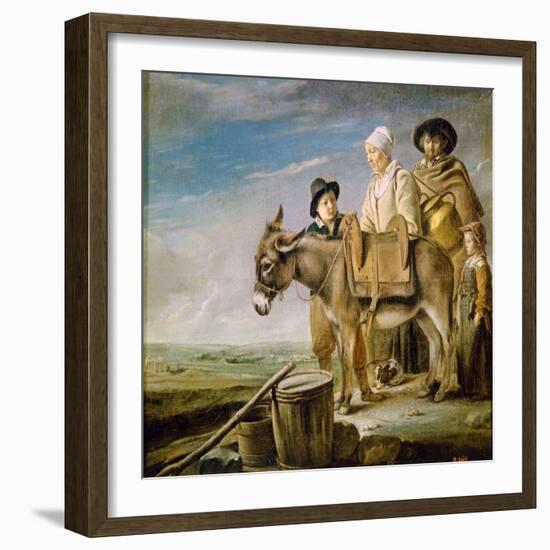 The Milkmaid's Family, 1641-Louis Le Nain-Framed Giclee Print