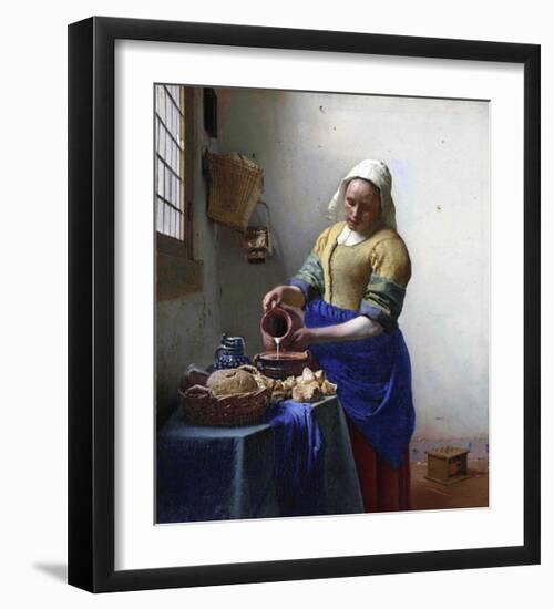 The Milkmaid-Johannes Vermeer-Framed Giclee Print