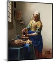 The Milkmaid-Johannes Vermeer-Mounted Art Print