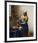 The Milkmaid-Johannes Vermeer-Framed Art Print