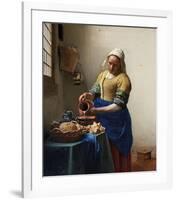 The Milkmaid-Johannes Vermeer-Framed Art Print