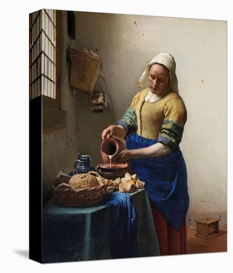 The Milkmaid-Johannes Vermeer-Stretched Canvas