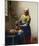 The Milkmaid-Johannes Vermeer-Mounted Art Print