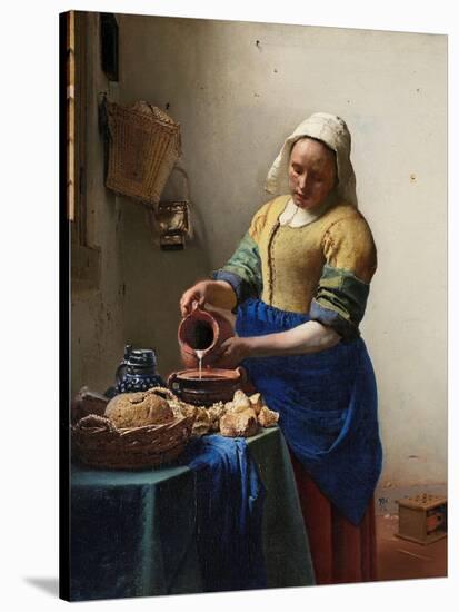 The Milkmaid-Johannes Vermeer-Stretched Canvas