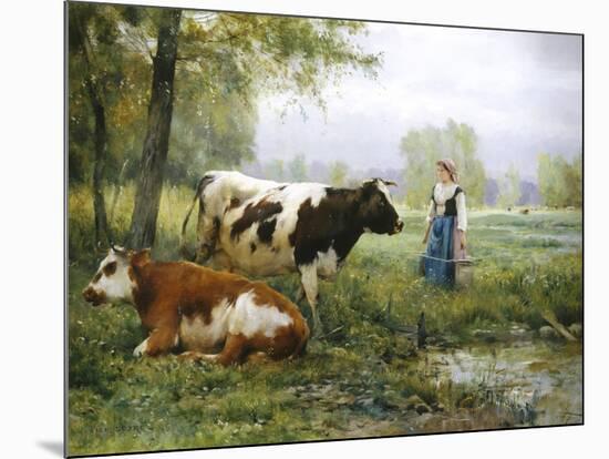 The Milkmaid-Julien Dupre-Mounted Giclee Print