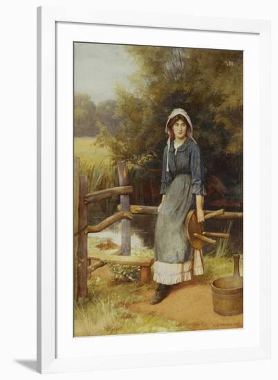 The Milkmaid-Charles Edward Wilson-Framed Giclee Print