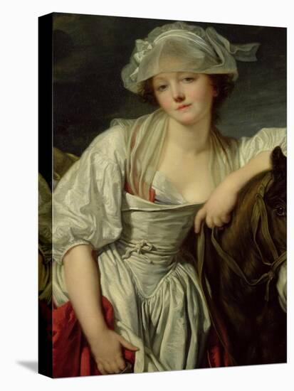 The Milkmaid-Jean-Baptiste Greuze-Stretched Canvas