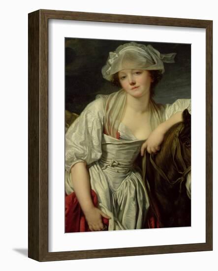 The Milkmaid-Jean-Baptiste Greuze-Framed Giclee Print