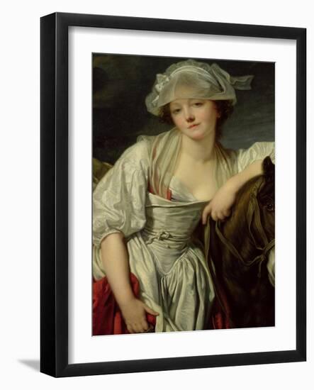 The Milkmaid-Jean-Baptiste Greuze-Framed Giclee Print