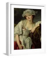 The Milkmaid-Jean-Baptiste Greuze-Framed Giclee Print