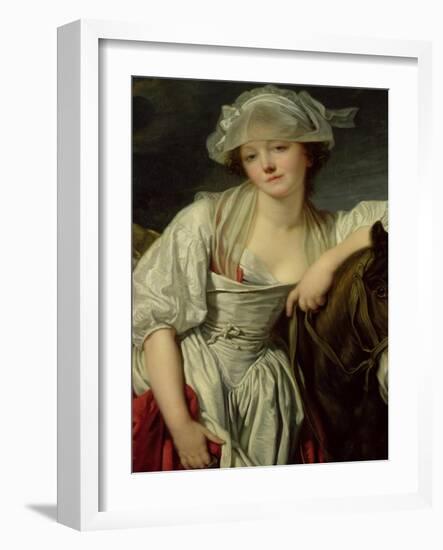 The Milkmaid-Jean-Baptiste Greuze-Framed Giclee Print