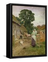 The Milkmaid-Henry John Yeend King-Framed Stretched Canvas