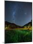 The Milky Way Above a Football Goal Post at Night in Ubatuba-Alex Saberi-Mounted Photographic Print