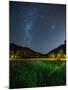 The Milky Way Above a Football Goal Post at Night in Ubatuba-Alex Saberi-Mounted Photographic Print