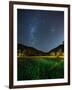 The Milky Way Above a Football Goal Post at Night in Ubatuba-Alex Saberi-Framed Photographic Print