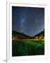 The Milky Way Above a Football Goal Post at Night in Ubatuba-Alex Saberi-Framed Photographic Print