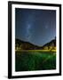 The Milky Way Above a Football Goal Post at Night in Ubatuba-Alex Saberi-Framed Photographic Print