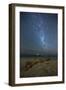 The Milky Way Above Itamambuca Beach at Night and Ship Lights on the Horizon-Alex Saberi-Framed Photographic Print